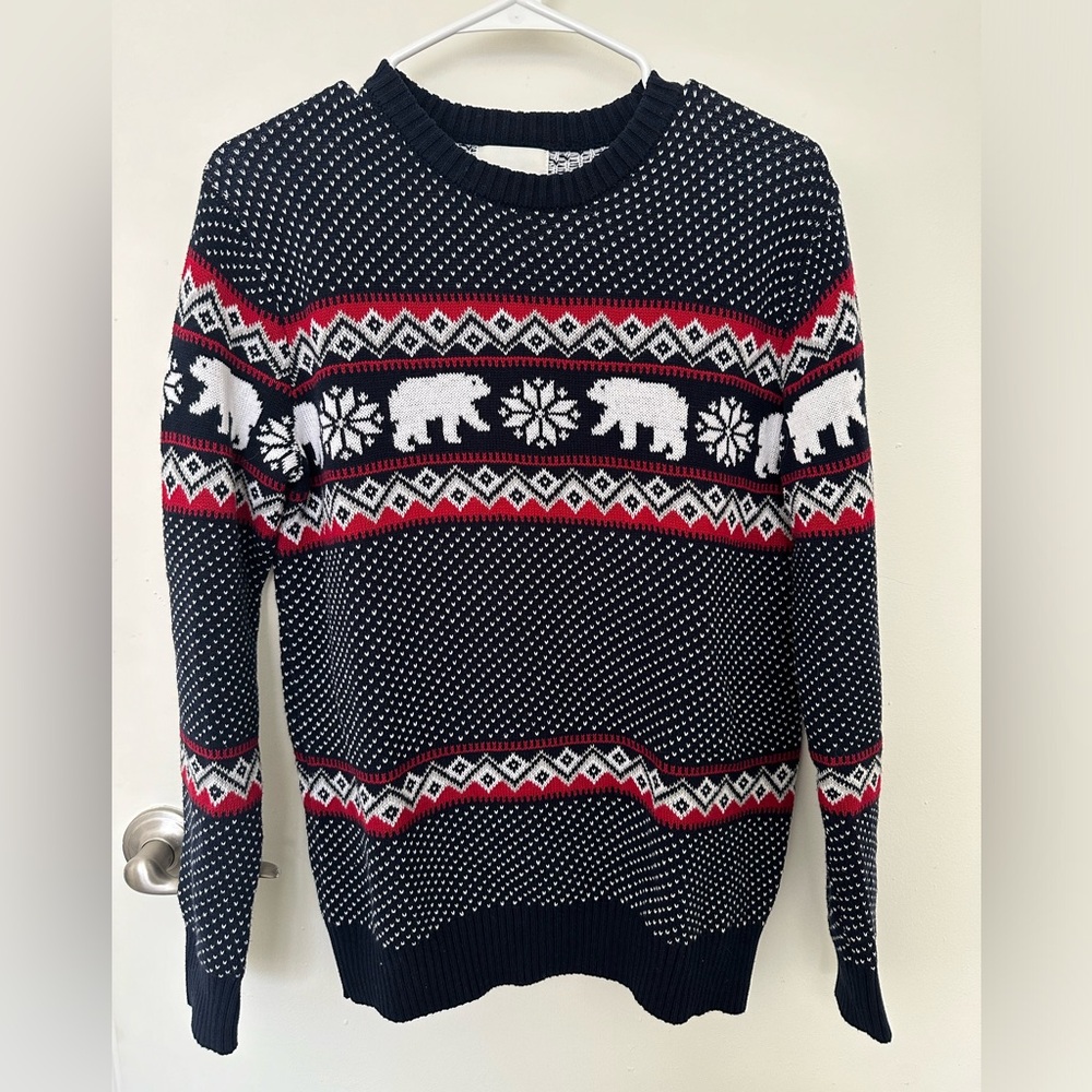 Aspen Men’s Polar Bear Sweater size small